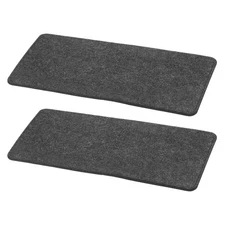 2Pcs Felt Base Shaper, 13 x 6 Inch Rectangle Bag Bottom Shaper, Dark Gray