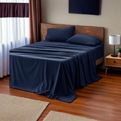 Bedsure 100% Cotton King Sheets Set, Ultra Soft & Comfortable 4 Piece Luxury Bed