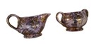 Sugar And Creamer Purple And Gold Elegant Vintage — photo 1