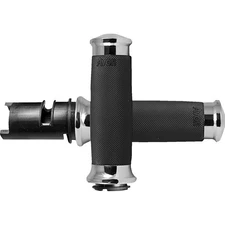 Avon Grips Custom Contour Grips - TBW - Chrome CC-85-CH-F24