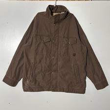 Giacca Timberland Stratham Issue autentica outdoor gear marrone tela uomo taglia XL