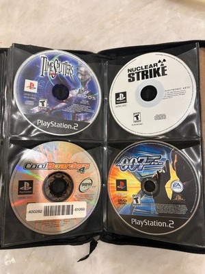 PlayStation PS1 PS2 Game Lot of 4 TimeSplitters Nuclear Strike Cool Boarders 4 0