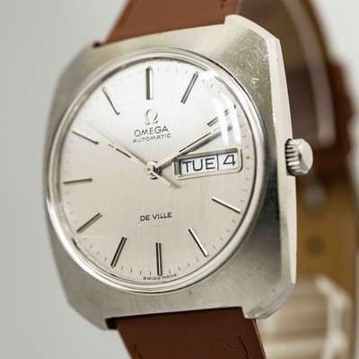 Vintage OMEGA De Ville TOOL.106 Automatic Silver Dial Square Men's Watch
