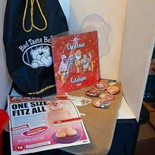 Bad Taste Bears Assorted Items, Bags , Retailers Xmas Catalogue O5 ,badges Etc