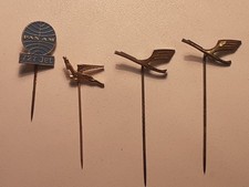 4 alte Anstecknadeln South African Airlines  Panam, 2 x Lufthansa - 1960er Jahre