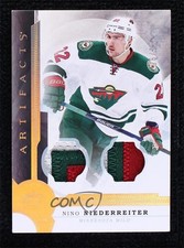 2016 Upper Deck Artifacts Gold Spectrum Materials 6/10 Nino Niederreiter #82 c5d