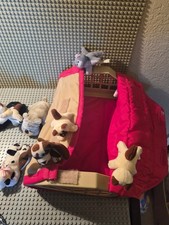 Vintage 1980s Pound Puppies cats kittens Newborns Carrier Case plus others