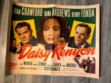 Daisy Kenyon Rare Original '47 22/28 US Half Sheet Poster Crawford Andrews Fonda