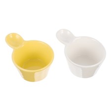 Ciotole da dessert in ceramica con manico rotondo da 2 pezzi Adorabili