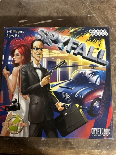 Spyfall Board Card Game Cryptozoic Entertainment Used 100% Complete - Picture 1 of 4