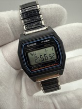 Vintage Casio F-28W Digital Watch New Battery Runs Clean