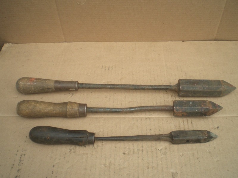 Vintage Copper Head Soldering Iron Irons Lot of 3