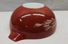 Vintage PYREX Mixing Bowl AUTUMN HARVEST WHEAT RUST CINDERELLA 444 4QT 10.5"