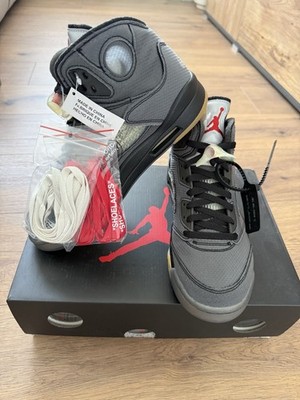 Nike x Off-White Air Jordan 5 Muslin US 8.5 EU 42 DS Neu OG All