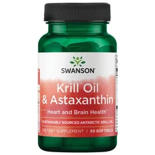 Swanson Omega-3 Krill Oil and Astaxanthin 30 Softgels