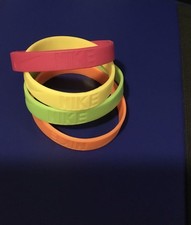 Nike Silicone Bracelet Wristbands Lot Of 4