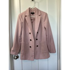 Talbots Women s Formal Long Sleeve Double-Breasted Blazer Jacket Pink Size 6