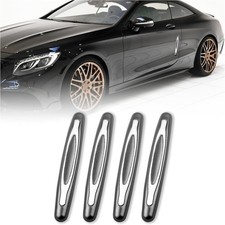 Car Door Edge Guards Anti-Scratch Trim Strip 4 Pack Gray