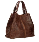 ITALIAN LARGE PYTHON-EMBOSSED LEATHER TOTE BAG HANDBAG by DIVAS - MADE IN ITALY