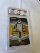 2022-23 Panini Prizm Draft picks Bennedict Mathurin Brilliance Gold PSA 9 02/10