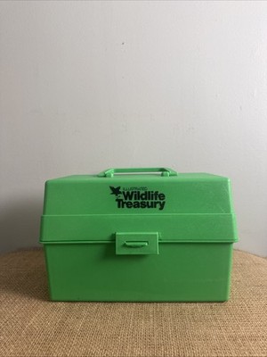 Vintage Illus.  Wildlife Treasury 356 Animal Fact Cards Dividers Case 1970s