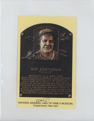 National Baseball Hall of Fame and Museum Postcards Roy Campanella HOF 0m0