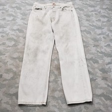 VTG Levi's 501 Jeans Mens 36x32 Gray Button Fly Y2k Straight Leg Made In USA