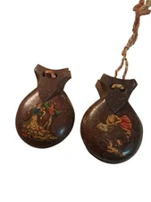 🎅🎄Vintage Wooden Castanets set of 2