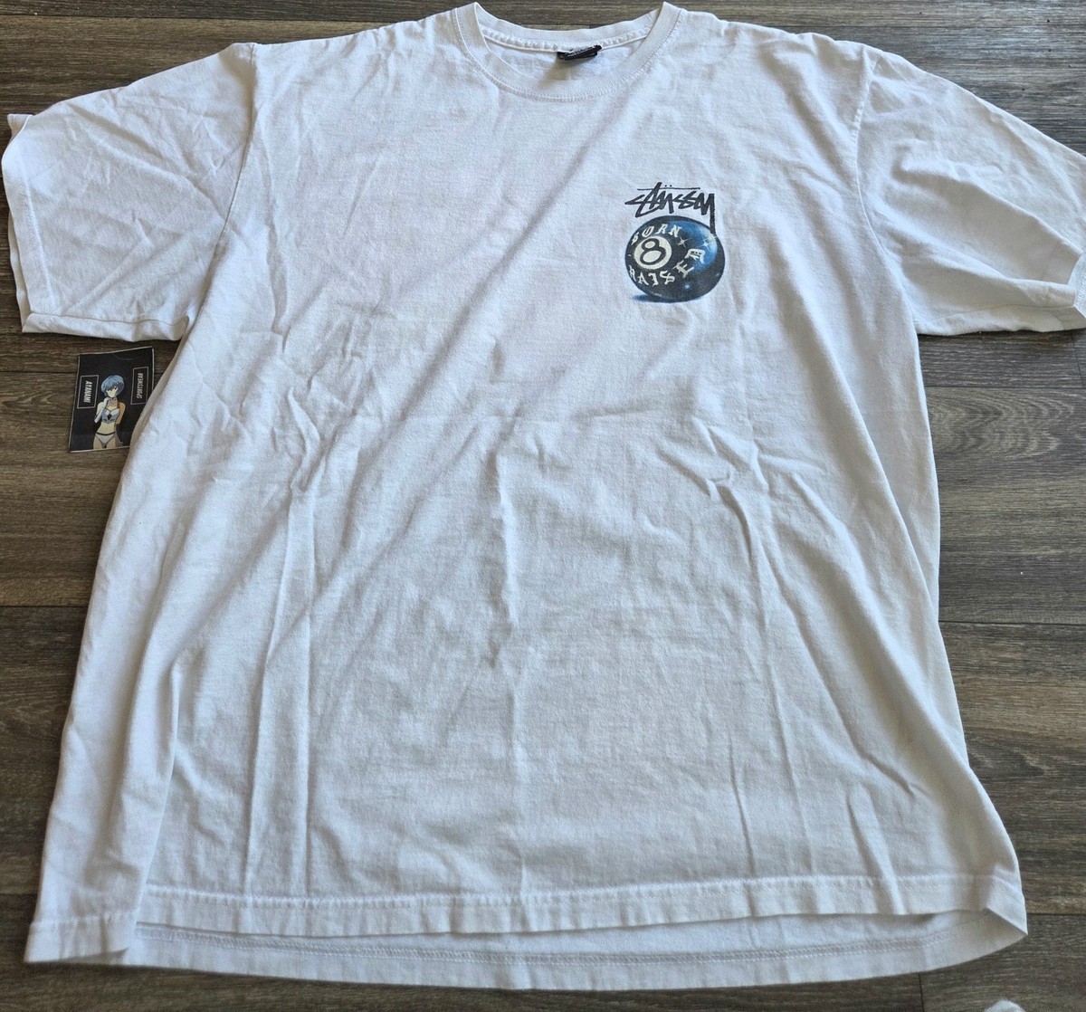 Stussy X Born x Raised 8 Ball Tee T Shirt Mens Size XL | eBay