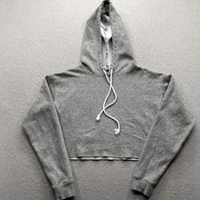 Wild Fable Women's Small Gray Cropped Hoodie Sweatshirt