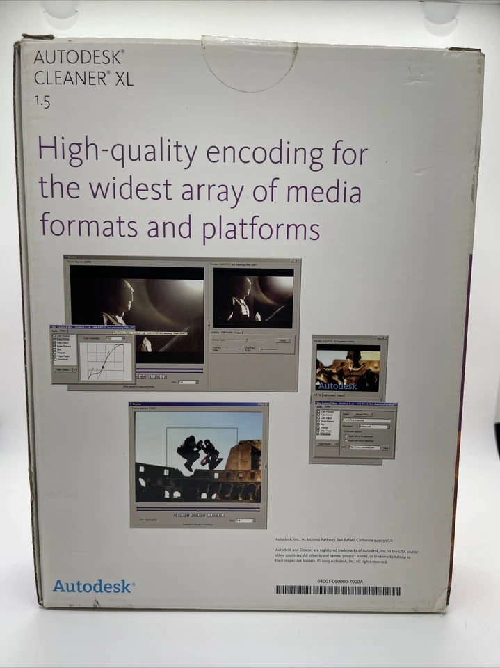 Autodesk Cleaner XL 1.5 Media Encoding Software New Sealed In Box!! - Image 2 of 3