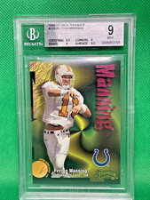 1998 SKYBOX THUNDER PEYTON MANNING ROOKIE CARD RC #239 BGS 9. rookie card picture