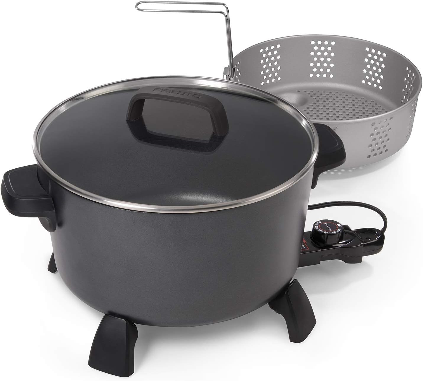 10-Quart XL Kitchen Multi-Cooker & Steamer - Black Deep Fryer