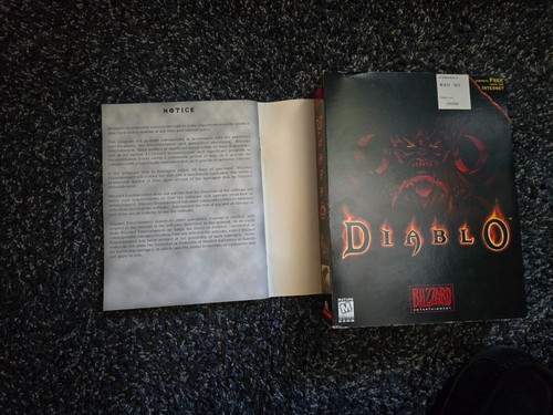 Diablo 1 PC Big Box - 1996 First Print + Hellfire Exp. - Complete, NO GOTY Print - Picture 6 of 10