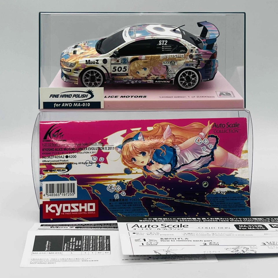 Cuerpo Kyosho Mini-z ASC MITSUBISHI KYOSHO ALICE MOTORES LANCER EVOLUTION X 2011 MZ Foto 3 de 4