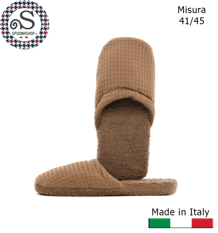 LCF Ciabatte Spugna 100% Cotone - Made In Italy (Uomo, Bluette - Foto 6
