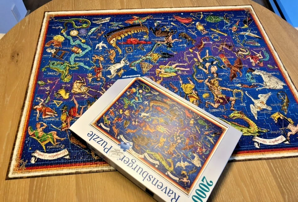 Ravensburger Constellations Astrology Stars 2000 Pc 29X38 Jigsaw Puzzle 174409 - Image 3 of 4