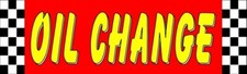 3 X 10' OIL CHANGE BANNER VINYL SIGN car engine auto repair