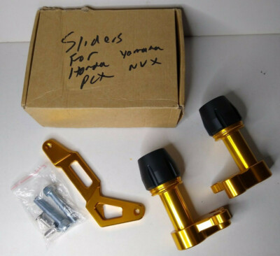 Exhaust Pipe Sliders Falling Protector For PCX Honda Yamaha NVX Yellow/Gold