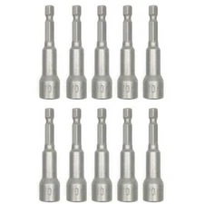 10mm Nut Driver Bit Socket Adapter Hex Shank Extension Drill Bit Hex Bit Magneti