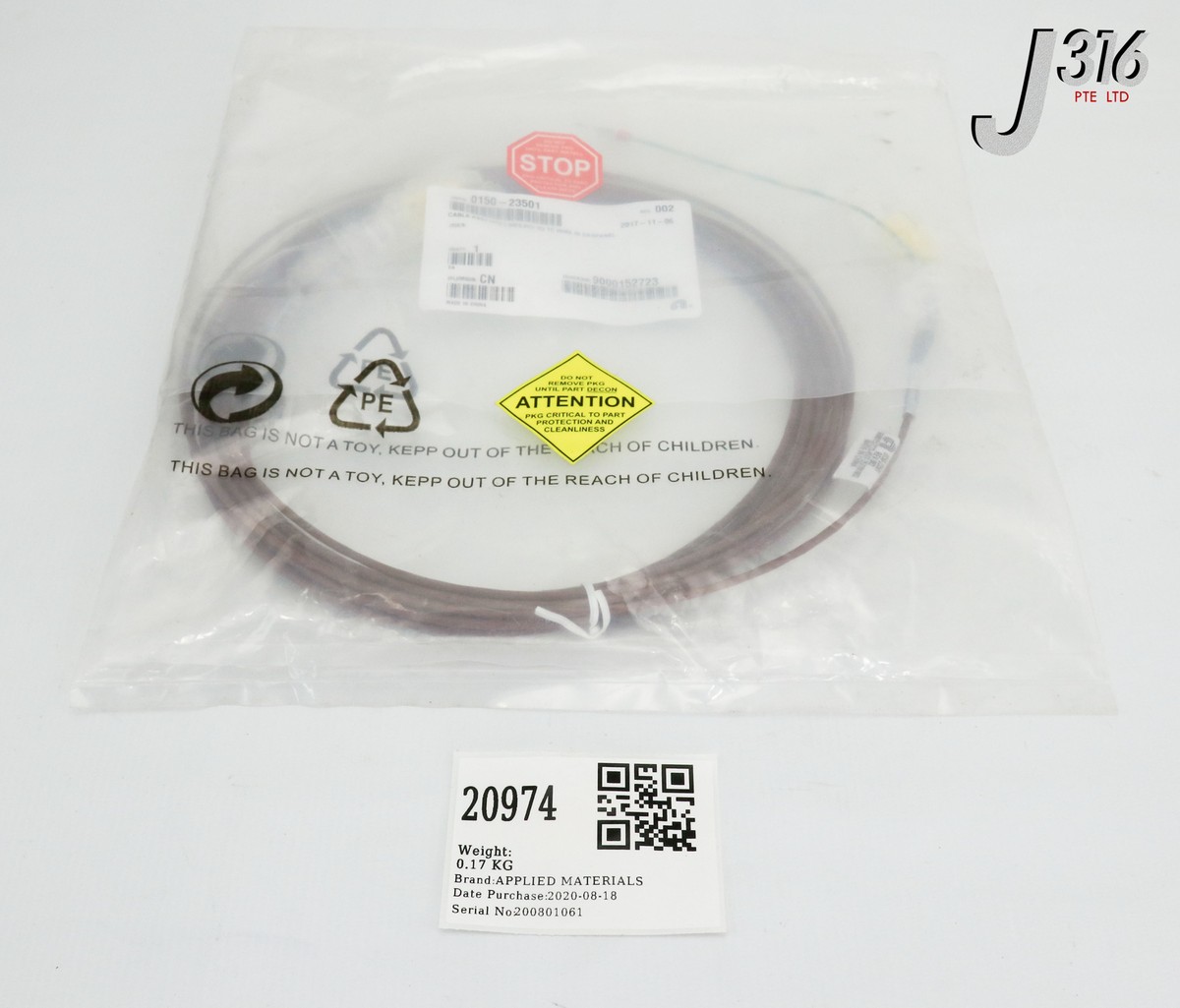 20974 APPLIED MATERIALS CBL ASSY, HTD LINES (NEW) 0150-23501 | eBay