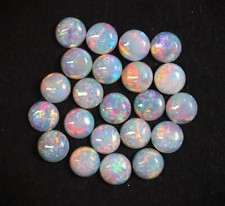 4.00 MM Round Natural Australian Opal Stone in MM Size in Excellent Cut Polish