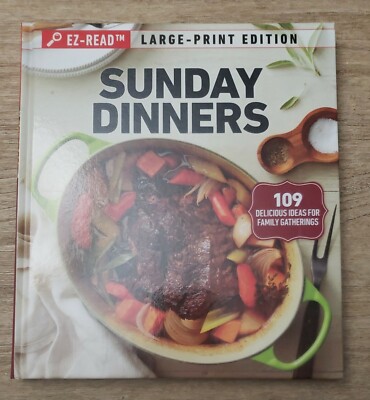Taste of Home Sunday Dinners - EZ-Read Large Print Edition (Hardcover)
