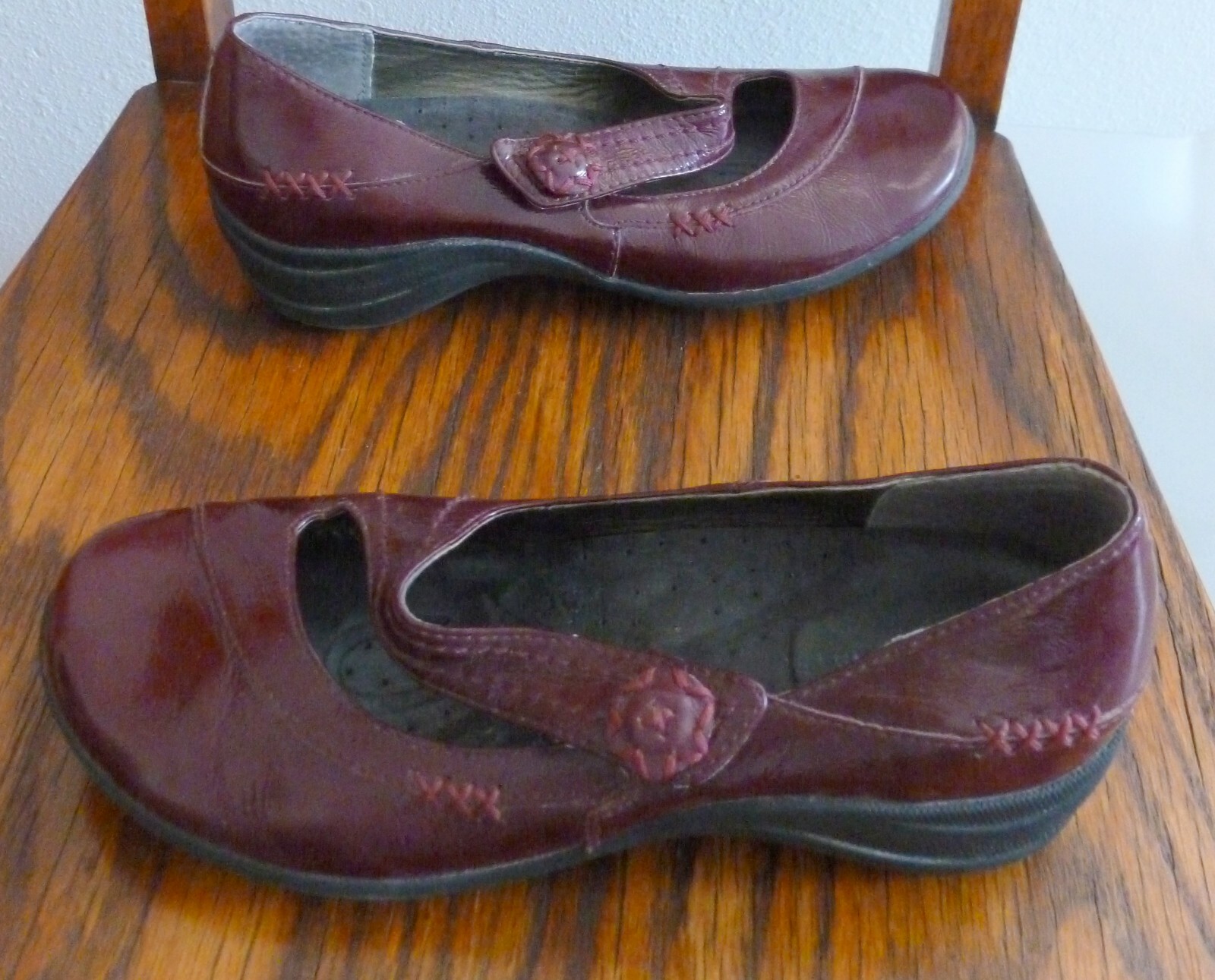 Women's HUSH PUPPIES Mary Janes G ZERO Burgundy Paten… Gem