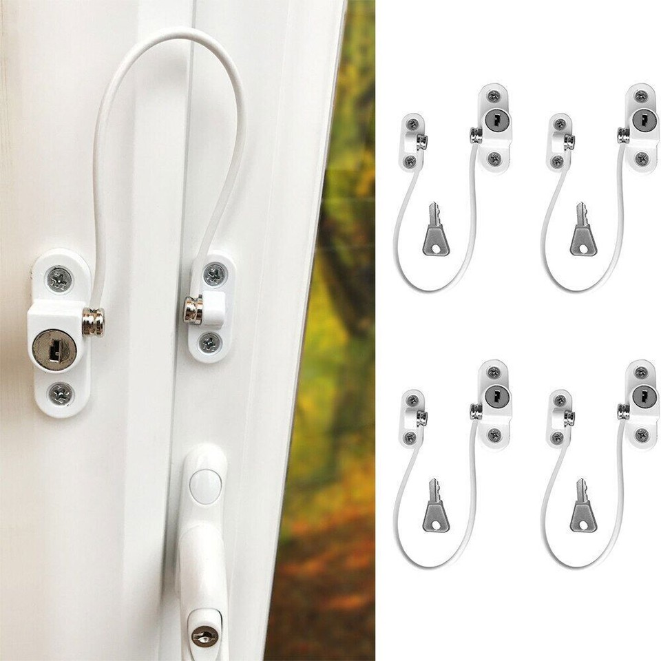 Home Windows Door Cable Restrictor Child/Baby Safety Security Lock