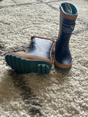 Muddy Puddles Kids Blue Wellies Size UK