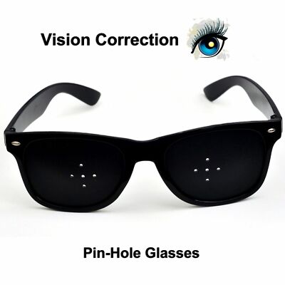 Eyesight Improvement Black Glasses With Holes Lenses Original