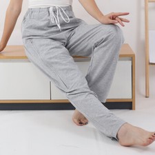 Unisexe Lâche Âgé Patient Soin Pantalon Avec Poche Urine Drainage Sac Support
