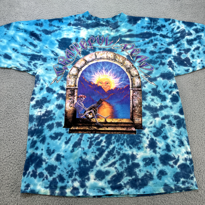 Grateful Dead T-Shirt Blue Tye Dye Madison Square Garden 93  