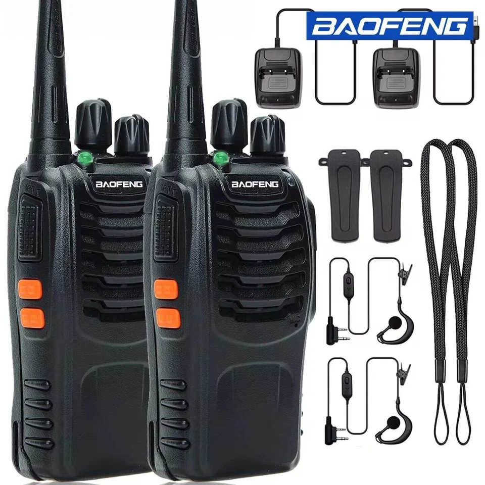 2/4x Baofeng Walkie Talkie BF-888S Sprechfunkgeräte Handfunkgerät 16Kanäle 5KM - Bild 3 von 4